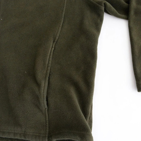 Bass Pro Shop Olive Green Zip Up Fleece Sweater XL - Picture 5 of 9